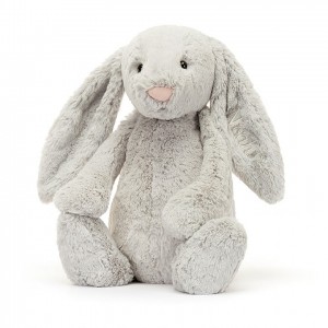HUGE Jellycat Personalised Bashful Silver Bunny 51 CM X 21 CM | 768295JOI