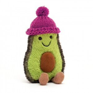Jellycat Amuseable Cozi Avocado Fuchsia 15 CM X 8 CM | 921563IUM