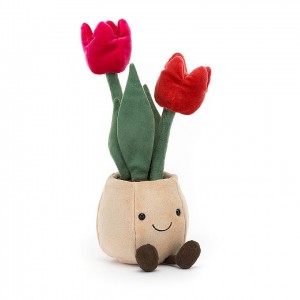 Jellycat Amuseable Tulip Pot 30 CM X 11 CM | 079358ZKY