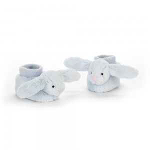 Jellycat Bashful Blue Bunny Booties 10 CM | 321960OEK