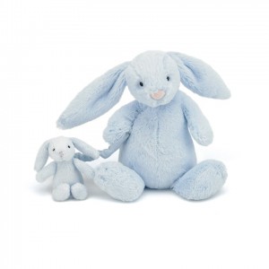 Jellycat Bashful Blue Bunny Musical Pull 23 CM | 149823ZMY