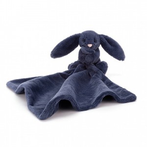Jellycat Bashful Navy Bunny Soother 34 CM X 7 CM | 623180UEM