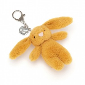 Jellycat Bashful Saffron Bunny Bag Charm 8 CM X 4 CM | 890657NEG