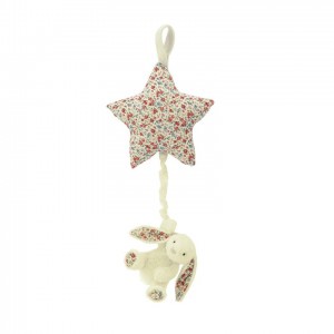 Jellycat Blossom Cream Bunny Star Musical Pull 28 CM | 453976AUL