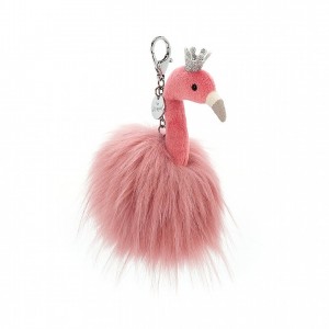 Jellycat Fancy Flamingo Bag Charm 14 CM X 6 CM | 408915ZIR