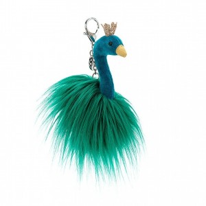 Jellycat Fancy Peacock Bag Charm 14 CM X 6 CM | 157943SFU
