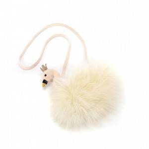 Jellycat Fancy Swan Bag 21 CM X 8 CM | 814367VDY