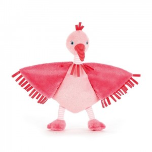 Jellycat Flapper Flamingo Soother 23 CM X 27 CM | 306987OWI