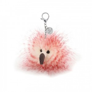 Jellycat Flora Flamingo Bag Charm 7 CM X 7 CM | 671954RPX