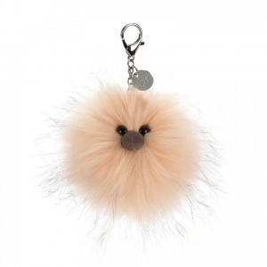 Jellycat Just Peachy Bag Charm 7 CM X 7 CM | 678512TKR