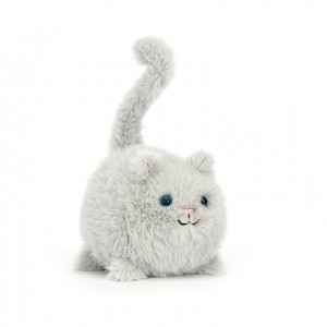 Jellycat Kitten Caboodle Grey 10 CM X 10 CM | 567098MUY