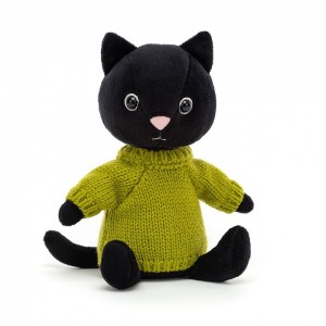 Jellycat Knitten Kitten Lime 22 CM X 8 CM | 840269RSV