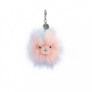 Jellycat Lovely Llama Bag Charm 7 CM X 7 CM | 826415EJO