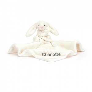Jellycat Personalised Bashful Cream Bunny Soother 34 CM X 34 CM | 381492QRX