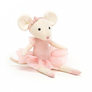 Jellycat Pirouette Mouse Candy 27 CM X 6 CM | 830271BVS