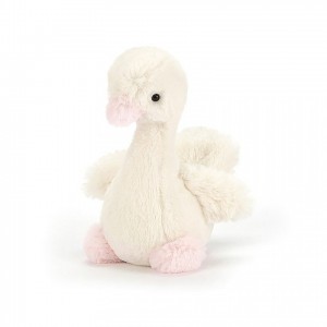 Jellycat Syllabub Swan Pink Rattle 16 CM X 8 CM | 136589FVW