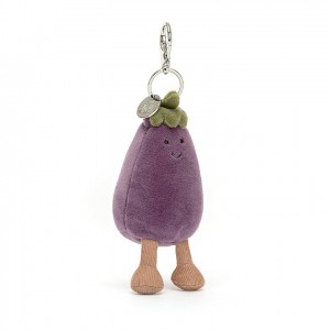 Jellycat Vivacious Aubergine Bag Charm 12 CM X 5 CM | 975362YSM