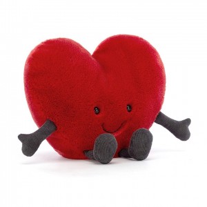 LARGE Jellycat Amuseable Red Heart 17 CM X 19 CM | 630471ABI