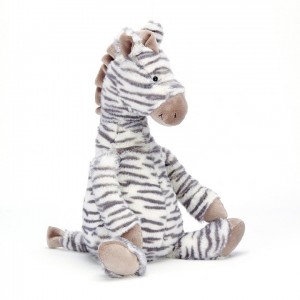 LARGE Jellycat Fluffles Zebra 40 CM X 15 CM | 645907WJX