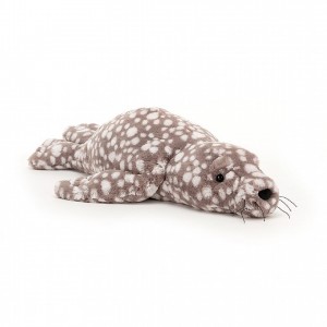 LARGE Jellycat Linus Leopard Seal 14 CM X 49 CM | 420398ORS