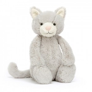 MEDIUM Jellycat Bashful Grey Kitty 31 CM X 12 CM | 261807MQC