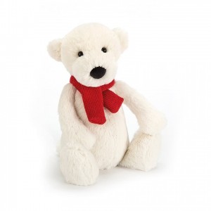 MEDIUM Jellycat Bashful Polar Bear 31 CM X 13 CM | 062739MQS