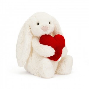 MEDIUM Jellycat Bashful Red Love Heart Bunny 31 CM X 12 CM | 243951SQT