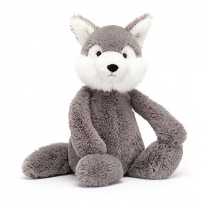 MEDIUM Jellycat Bashful Wolf 31 CM X 12 CM | 748625TRF