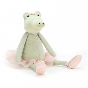 MEDIUM Jellycat Dancing Darcey Alligator 33 CM X 10 CM | 562841BOK