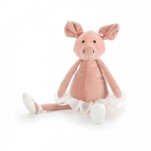 MEDIUM Jellycat Dancing Darcey Piglet 33 CM X 10 CM | 507312BVA