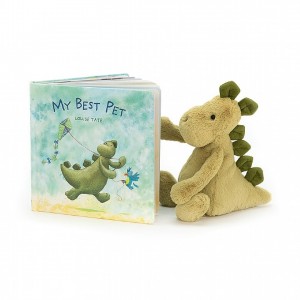 MEDIUM Jellycat My Best Pet Book and Bashful Dino | 297018KPR