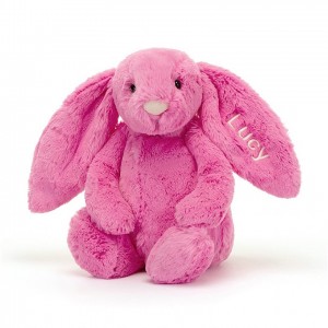 MEDIUM Jellycat Personalised Bashful Hot Pink Bunny 31 CM X 12 CM | 985413COL