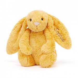 MEDIUM Jellycat Personalised Bashful Sunshine Bunny 31 CM X 12 CM | 189672IEQ