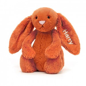 MEDIUM Jellycat Personalised Bashful Tangerine Bunny 31 CM X 12 CM | 257184NTL