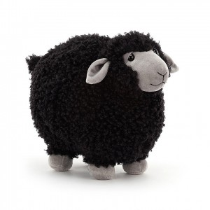 MEDIUM Jellycat Rolbie Black Sheep 28 CM X 19 CM | 896324WYN