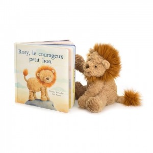 MEDIUM Jellycat Rory Le Courageux Petit Lion & Fuddlewuddle Lion | 985347MXL