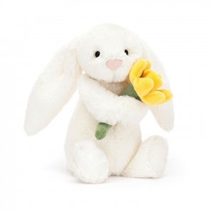SMALL Jellycat Bashful Bunny with Daffodil 18 CM X 9 CM | 374095YAF