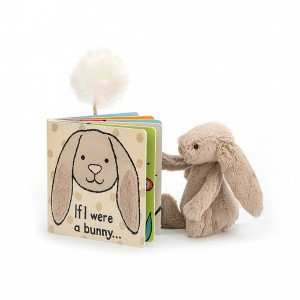 SMALL Jellycat If I Were A Bunny Book and Bashful Bunny | 261948SJH