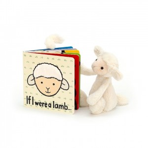 SMALL Jellycat If I Were A Lamb Book and Bashful Lamb | 281479VXW
