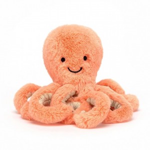 SMALL Jellycat Peachie Octopus 14 CM X 7 CM | 725683DMI
