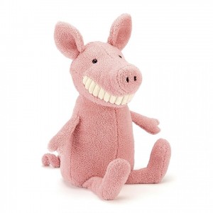 SMALL Jellycat Toothy Pig 22 CM X 9 CM | 946813TWA