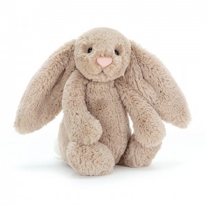 TINY Jellycat Bashful Beige Bunny 13 CM X 6 CM | 347529EKL