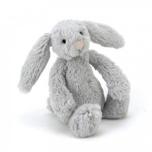 TINY Jellycat Bashful Silver Bunny 13 CM | 951236QFA